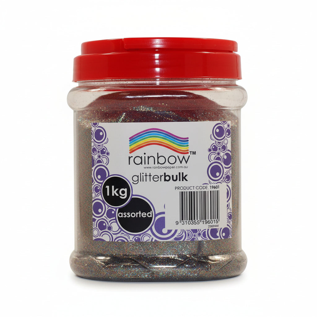 Glitter Bulk 1 kg Jar Multi