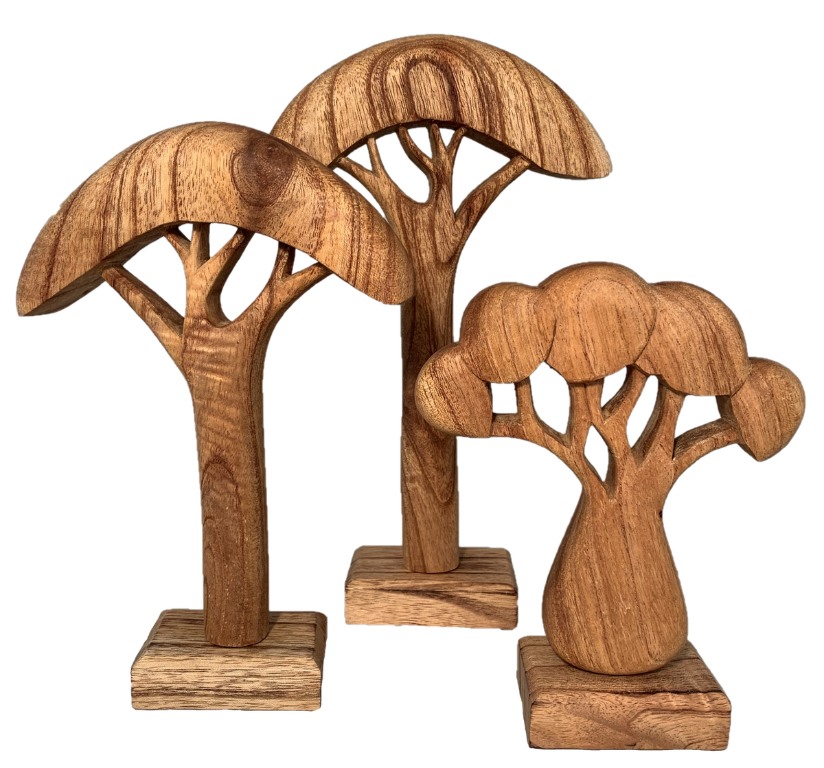 African Trees Natural - 3pc
