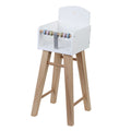 Wooden Role Play Doll High Chair