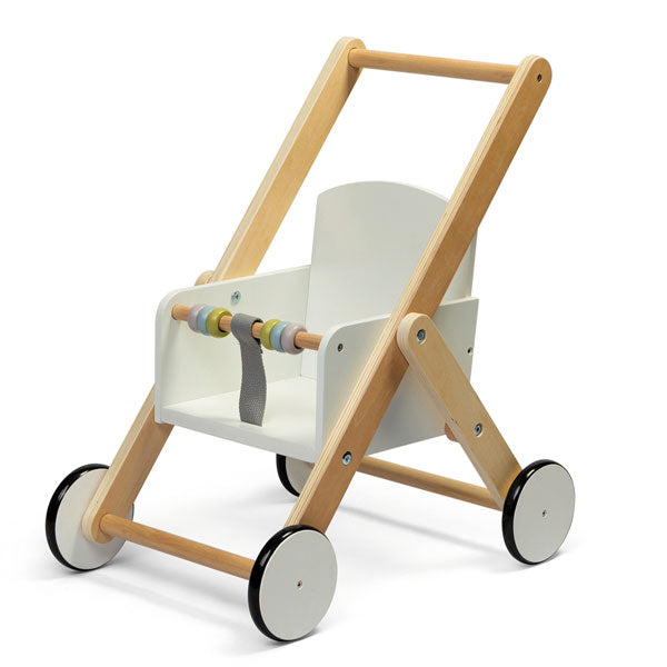 Wooden Role Play Doll Stroller