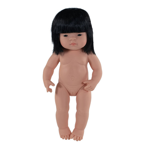 Anatomically Correct Baby Doll Asian Girl 38cm