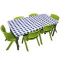 Table Cloth 120 X 60 cm Gingham Rectangle Blue