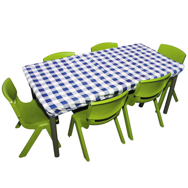 Table Cloth 120 X 60 cm Gingham Rectangle Blue