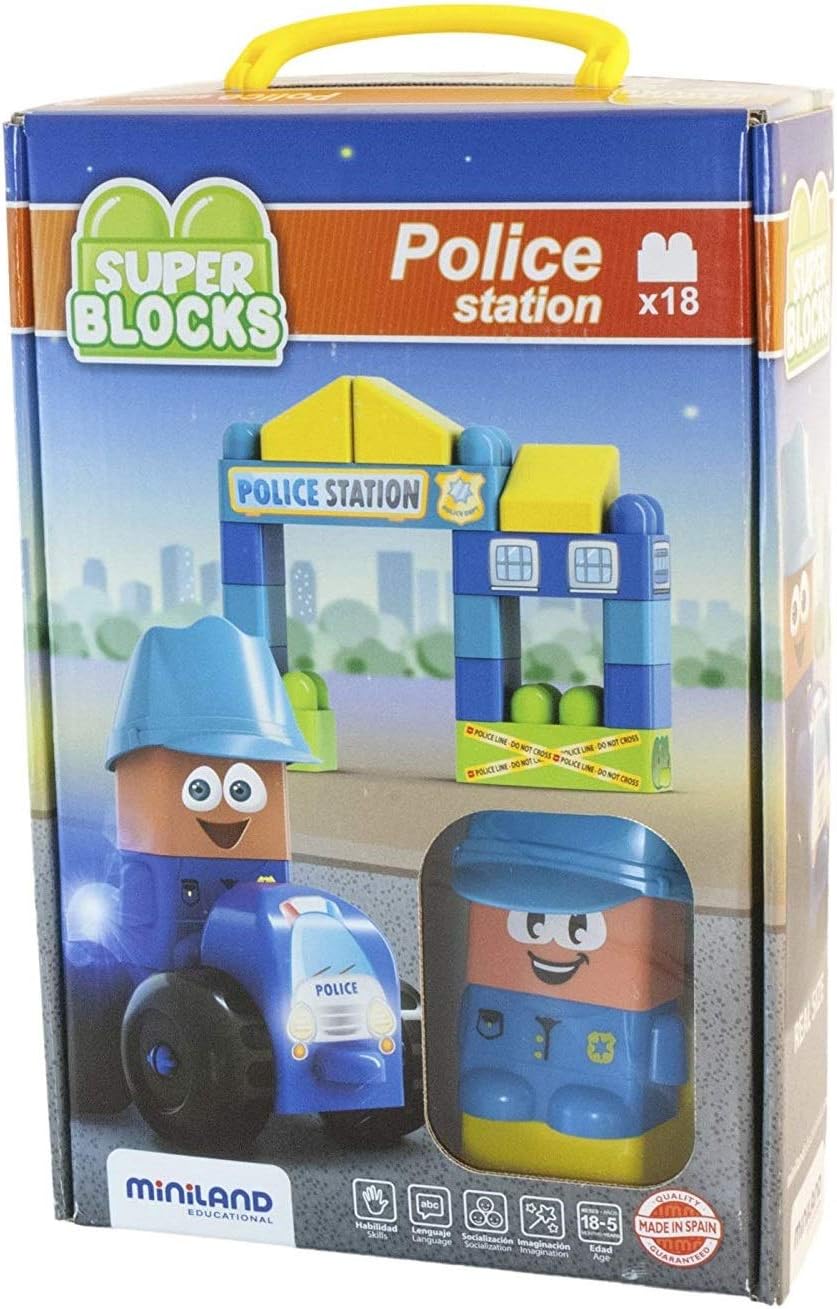 Miniland Superblocks Police Construction Set