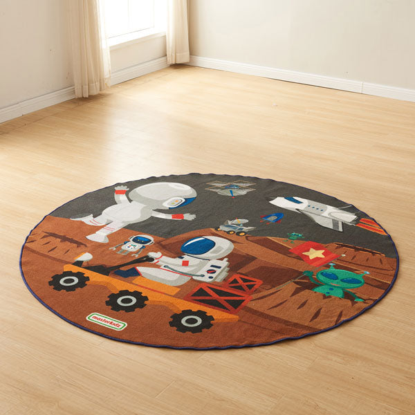 Circular Rug Moon Exploration 2m