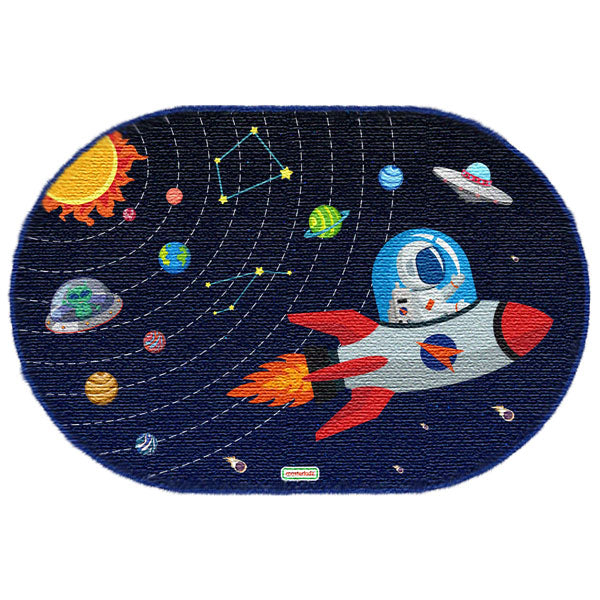 Outer Space  Oval-Shaped Rug 3000L x 2000W