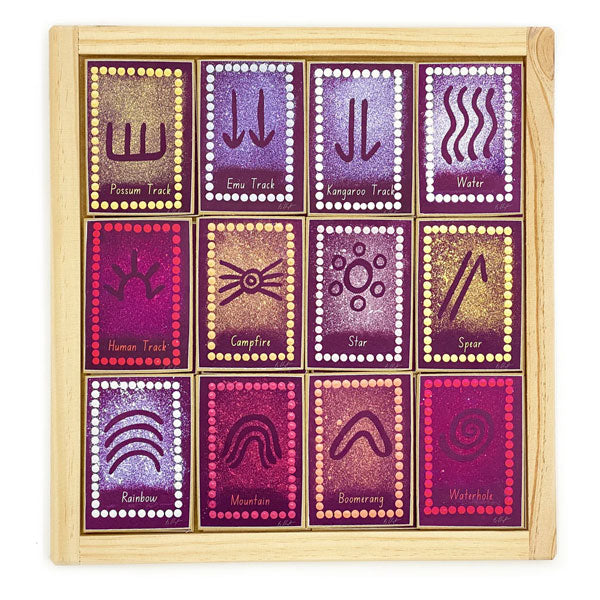 Aboriginal Art Symbols Memory Game