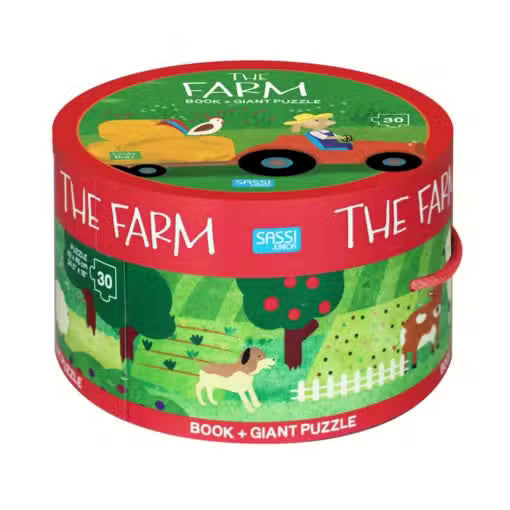 The Farm Educational Fun Book & Giant Puzzle 30pcs