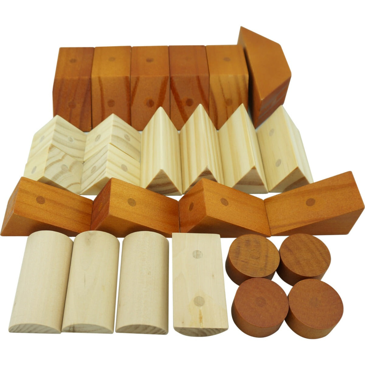 Magnetic Wooden Shaped Blocks Set of 30