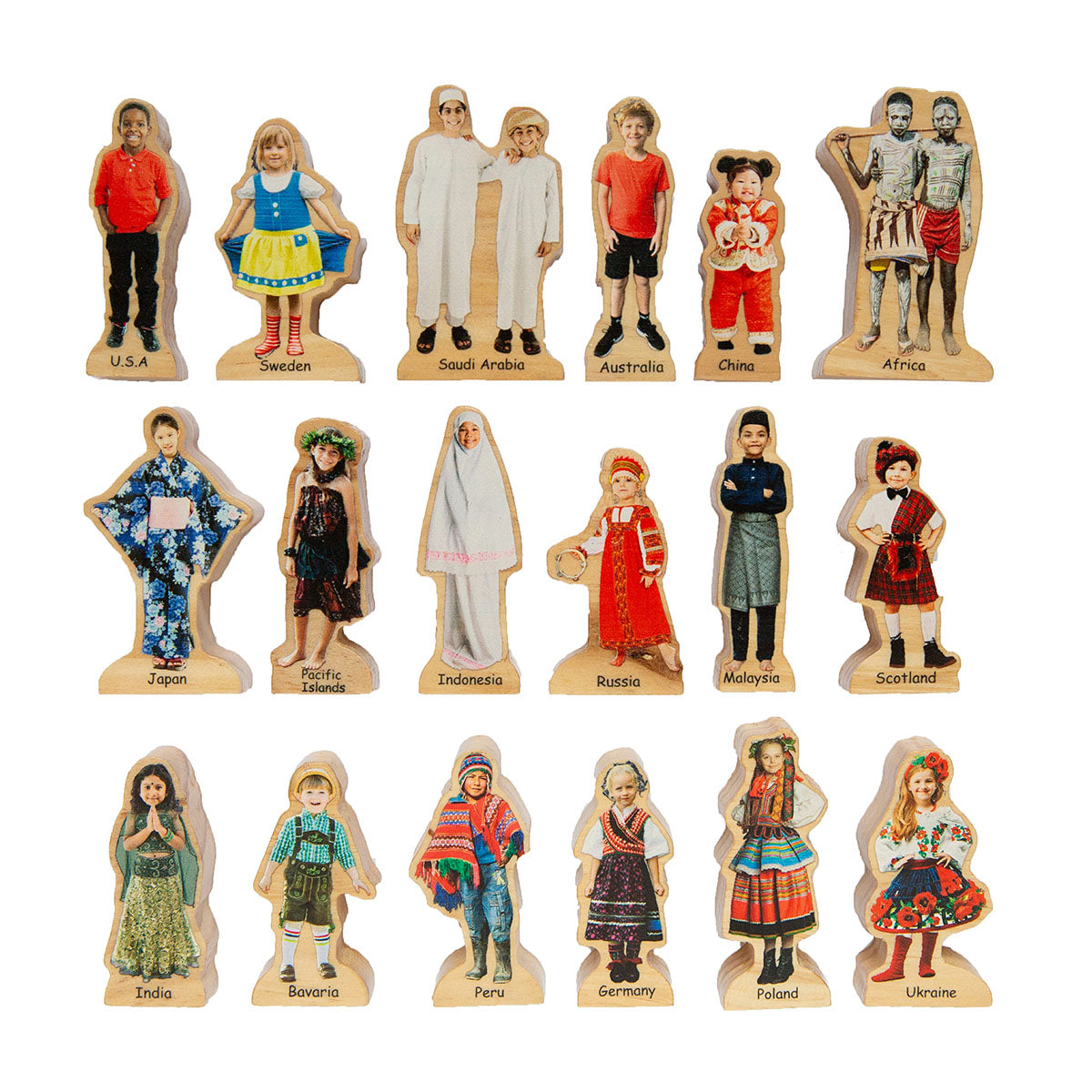 People Around The World Set of 18