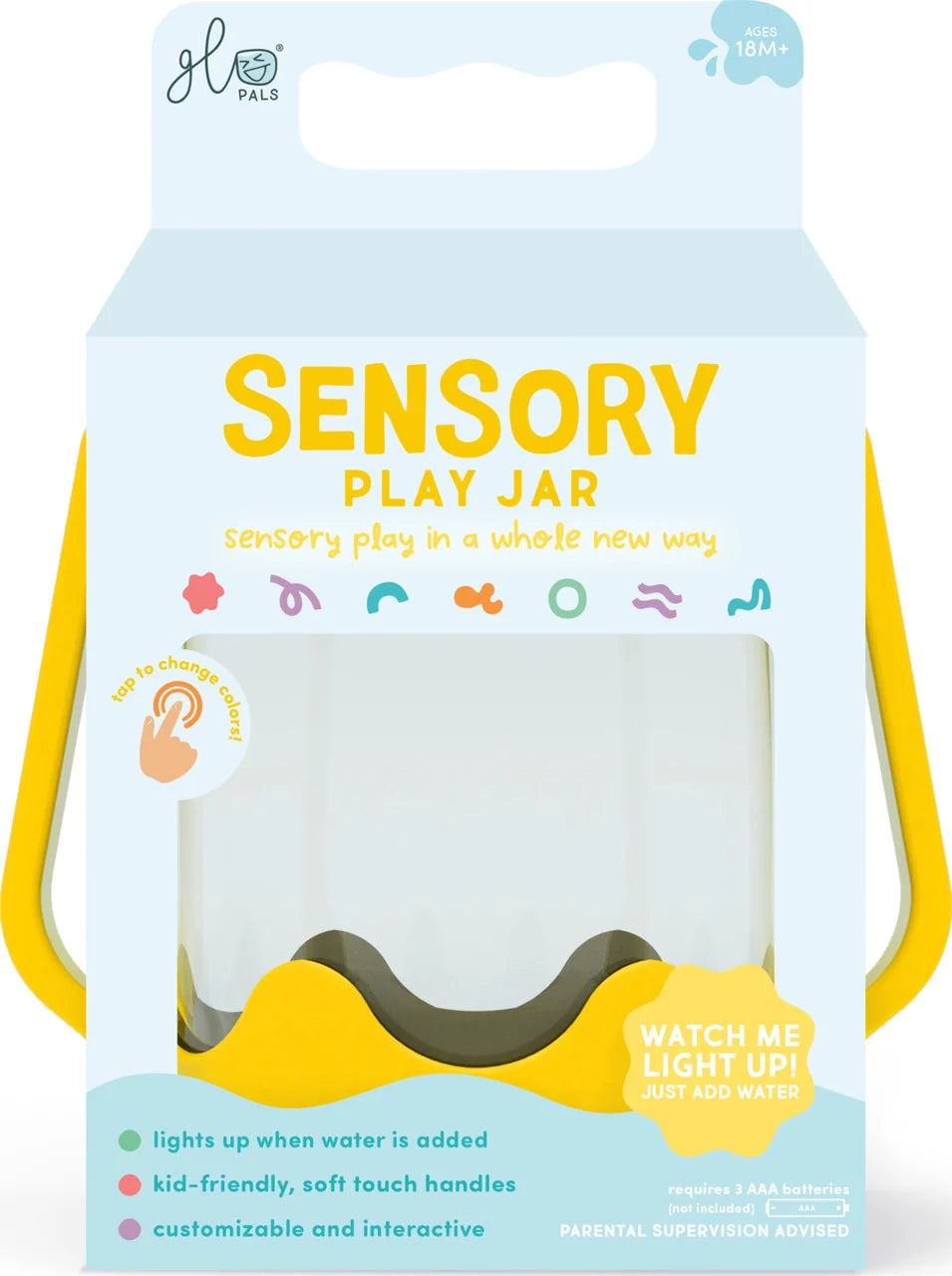 Glo Pal Sensory Play Jar Yellow