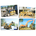 Heavy Machinery Photographic Puzzles Set of 4