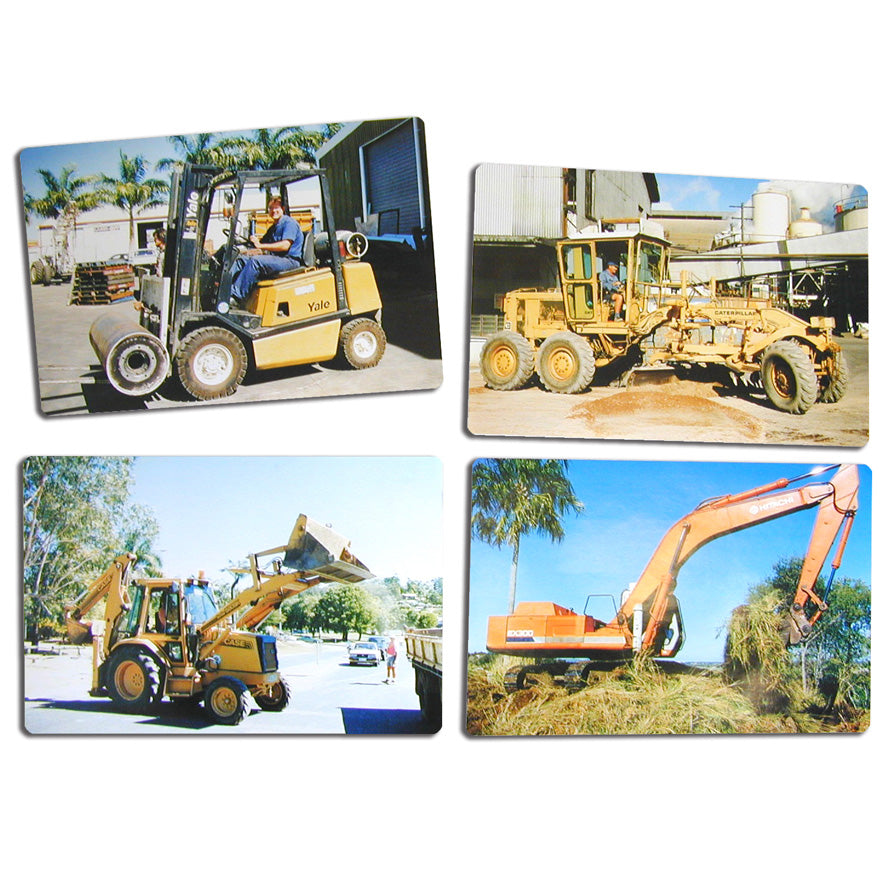 Heavy Machinery Photographic Puzzles Set of 4