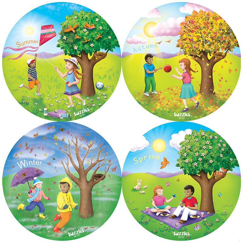 Seasons Puzzles Set of 4